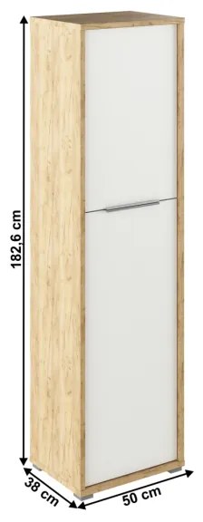 Dulap Birou RIOMA TYP 08 Stejar Artisan/Alb