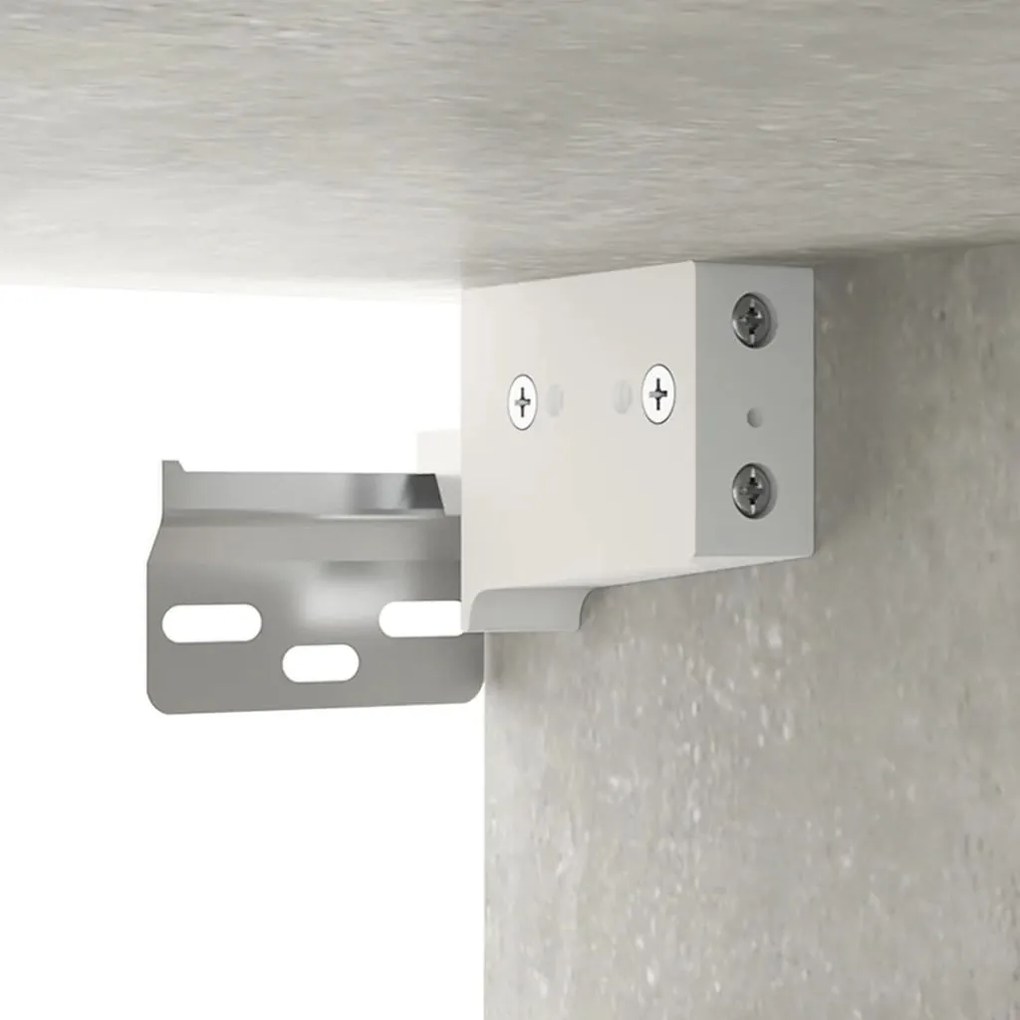 Pantofar de perete, gri beton, 70x35x38 cm, lemn prelucrat 1, Gri beton