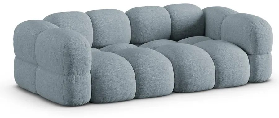 Canapea albastru-deschis 250 cm Loretto – Cosmopolitan Design