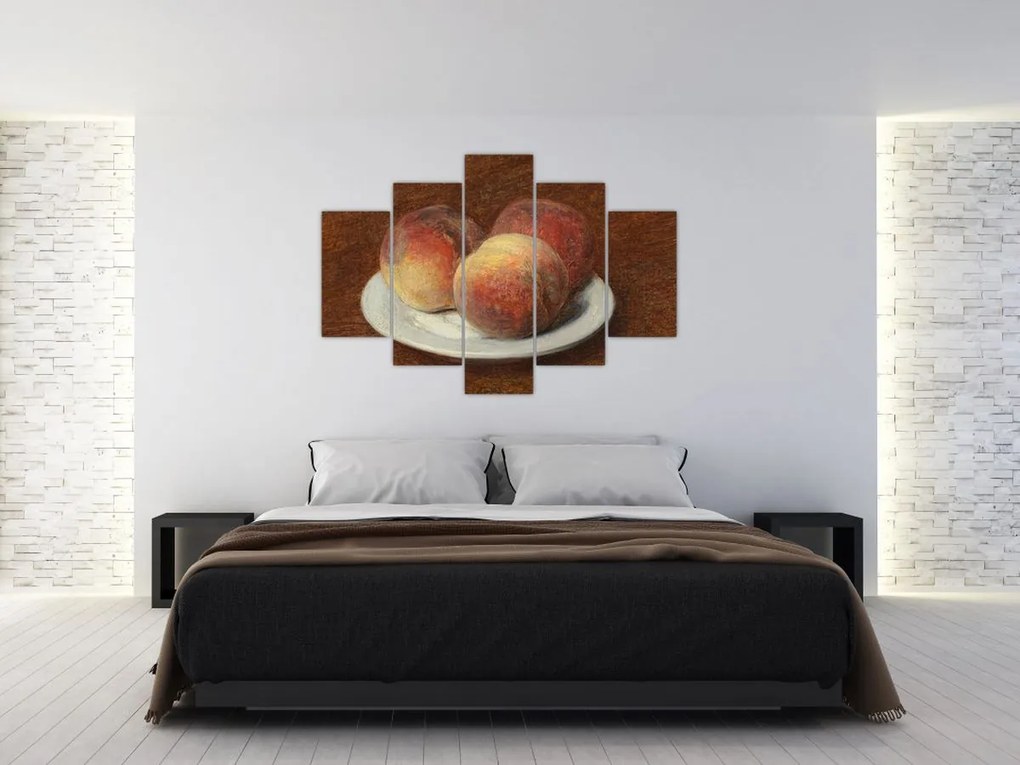 Tablou - Henri Fantin-Latour, Three Peaches on a Plate, reproducere (150x105 cm)
