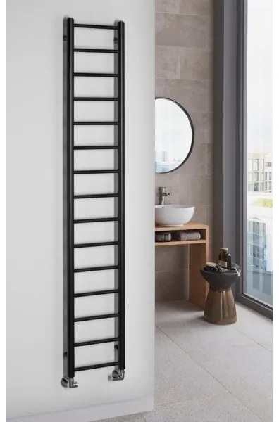 Sapho - Radiator pentru baie DINA 335 W 30 x 174 cm negru mat