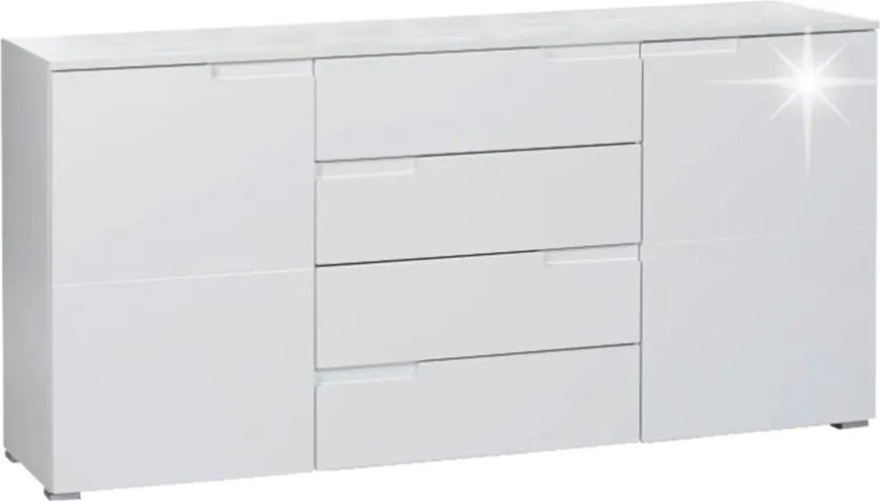 Dulap SPICE, alb lucios