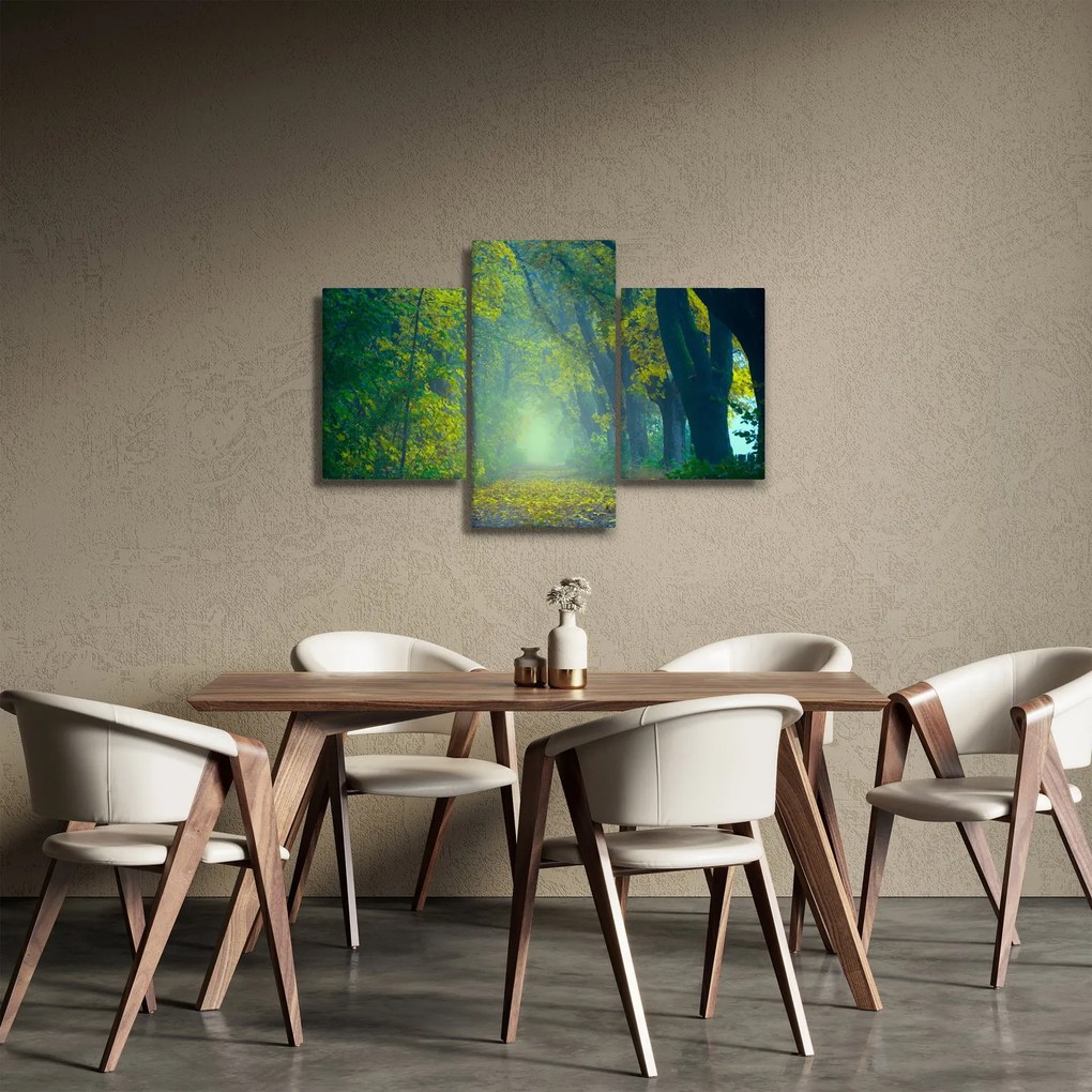 Tablou cu drum dea lungul cu copaci (90x60 cm)
