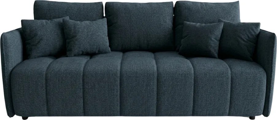 Canapea extensibila 3 locuri VELORA 215x103 cm, albastru inchis