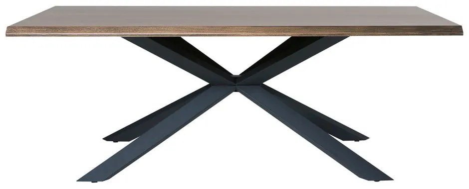 Masă de dining cu blat cu aspect de lemn de stejar 100x200 cm Arno – Unique Furniture