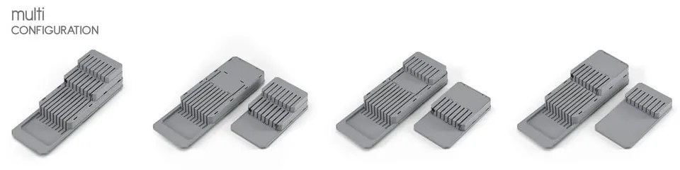 Suport de depozitare a cuțitelor Metaltex, gri