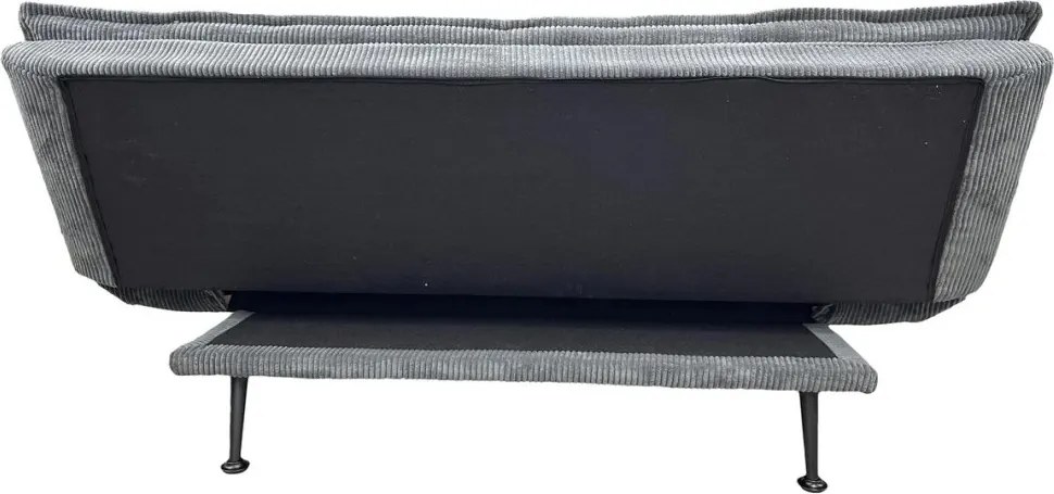 Canapea extensibila, Catifea Raiata Gri JAZZ 195cm