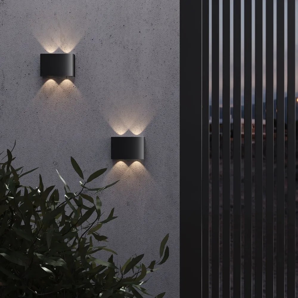 Aplica LED ambientala de exterior IP54 Show grafit