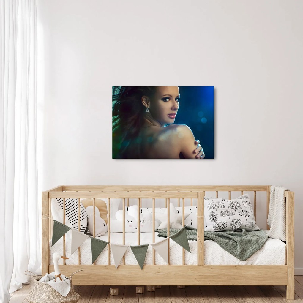 Tablou - Privirea unei femei tinere (70x50 cm)