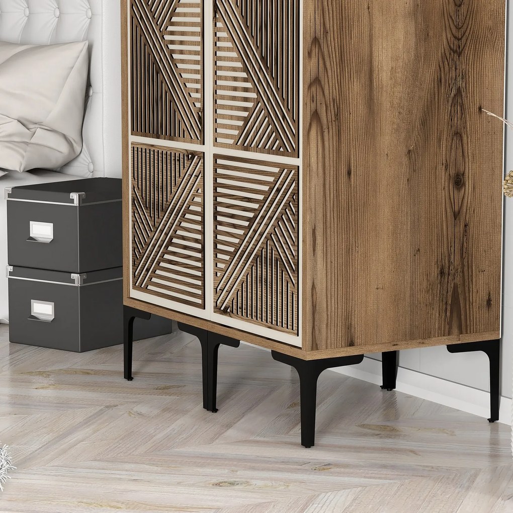 Dulap de haine Kiara PP (Nuc + Crem). 1088602