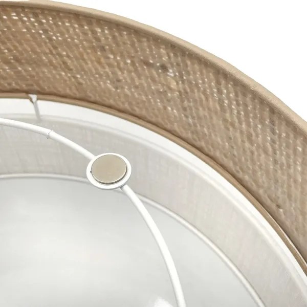 Plafonieră LED SIRJA BOHO, 20 W, 230 V, Ø 35 cm, bej/alb