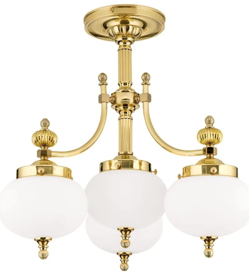 Lustra aplicata eleganta stil clasic Nostalgie 4L alama lucios/opal