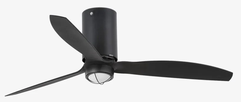 Lustra cu Ventilator si telecomanda MINI TUBE M LED negru mat