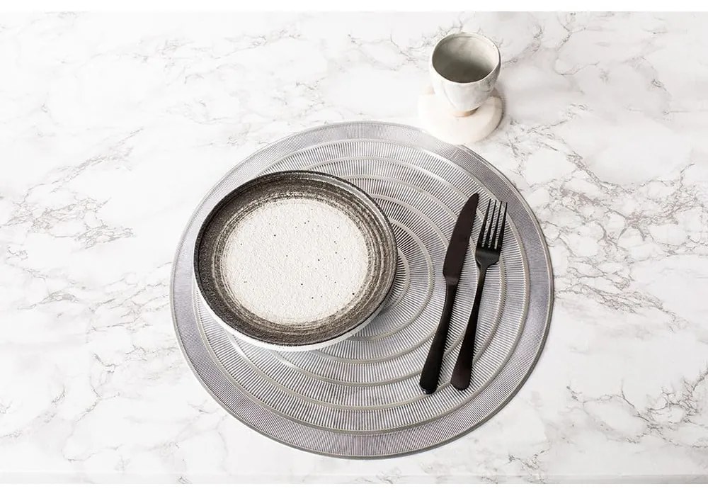 Suport de farfurie Tiseco Home Studio, ⌀ 39,5 cm, argintiu