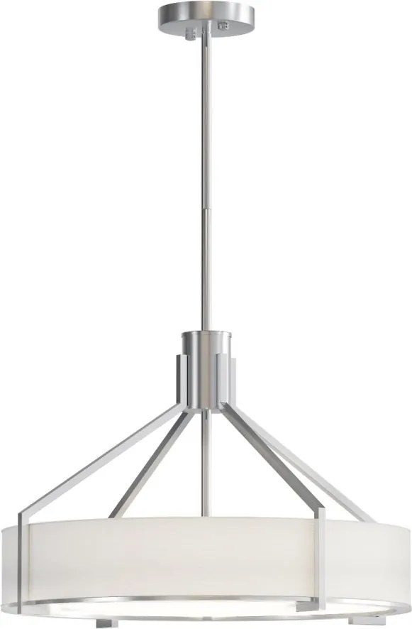 Lustra suspendata diametru 50cm, Doretto Nickel Satin