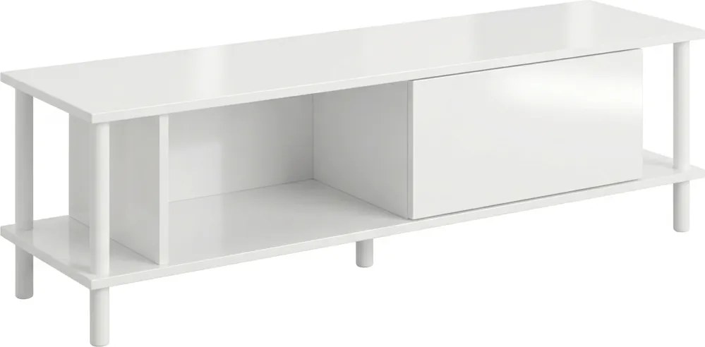 OFERTA Comoda TV PARIS 150 cm, alb II. calitate