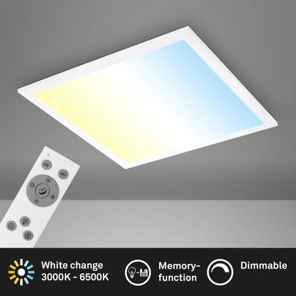 Brilo - Plafonieră LED reglabilă LED/21W/230V 38x38 cm albă