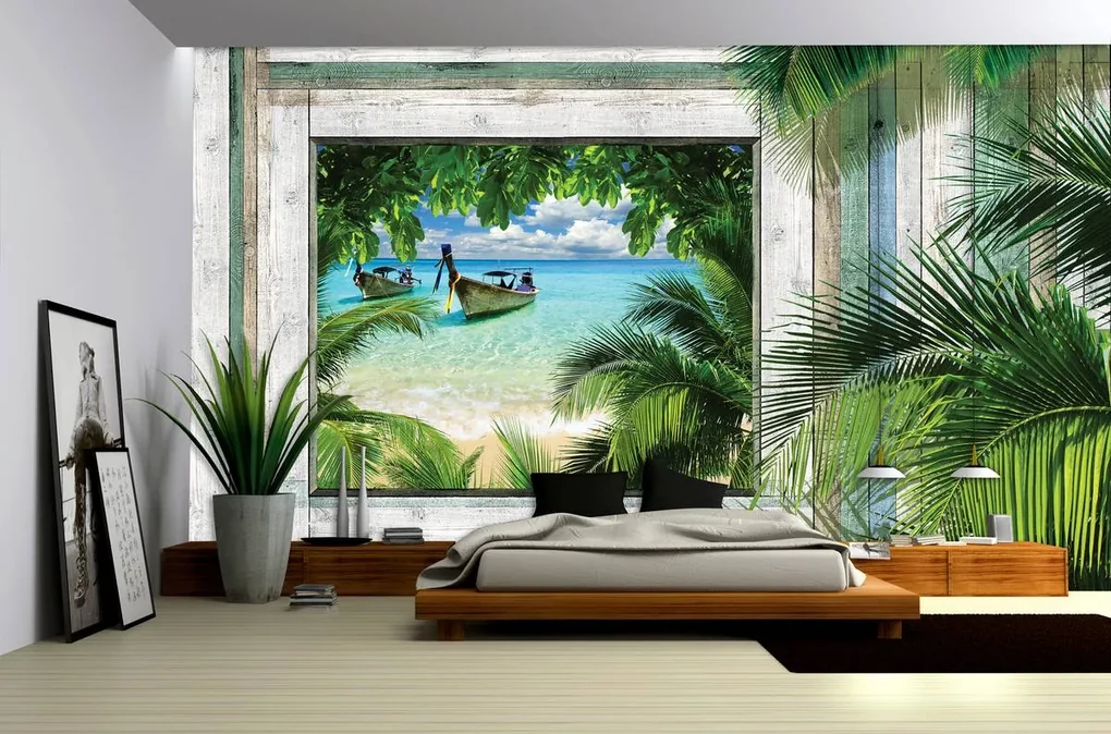 Fototapet - Plajă, mare, nisip (152,5x104 cm), în 8 de alte dimensiuni noi