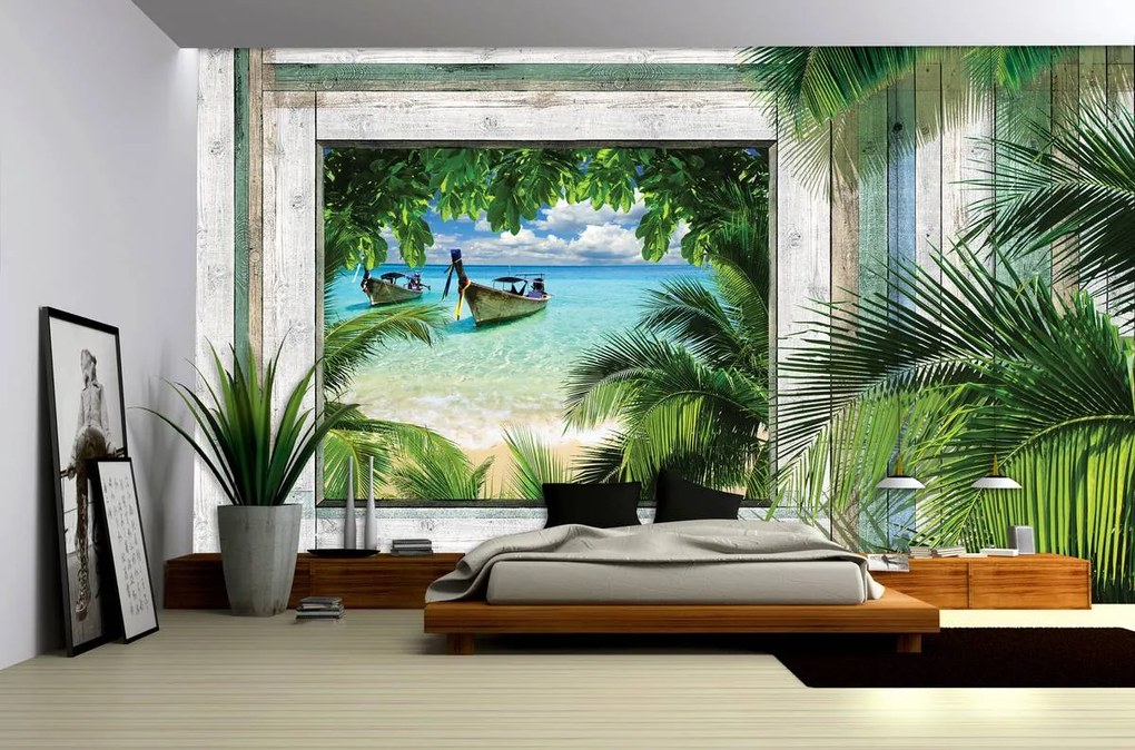 Fototapet - Plajă, mare, nisip (152,5x104 cm)