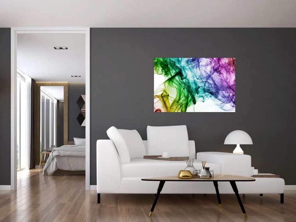 Tablou - fum colorat (90x60 cm)