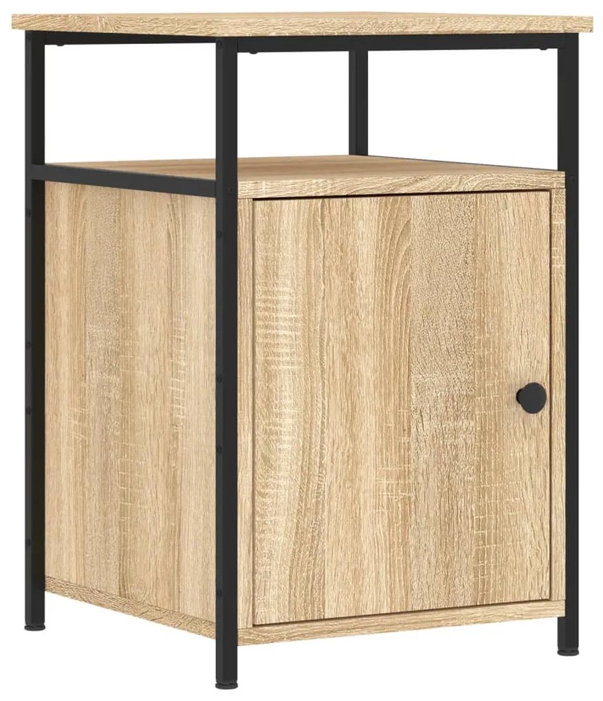 vidaXL Noptieră, stejar sonoma, 40x42x60 cm, lemn prelucrat