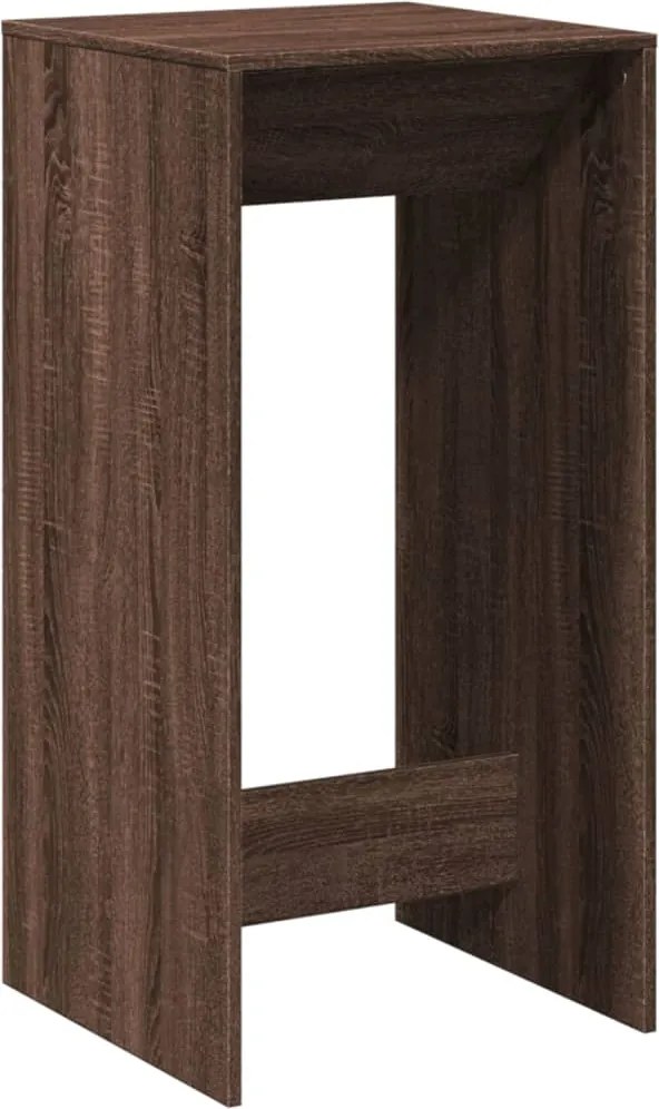 vidaXL Masă de bar, stejar maro, 51x50x103,5 cm, lemn prelucrat