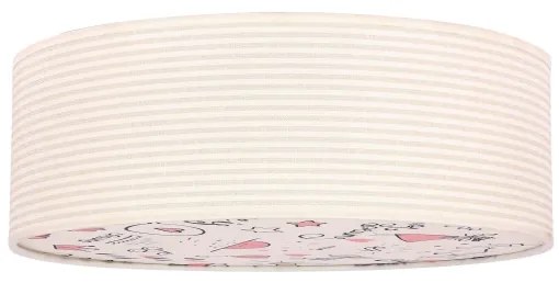 Plafonieră pentru copii KIDDY 2xE27/40W/230V bej/roz