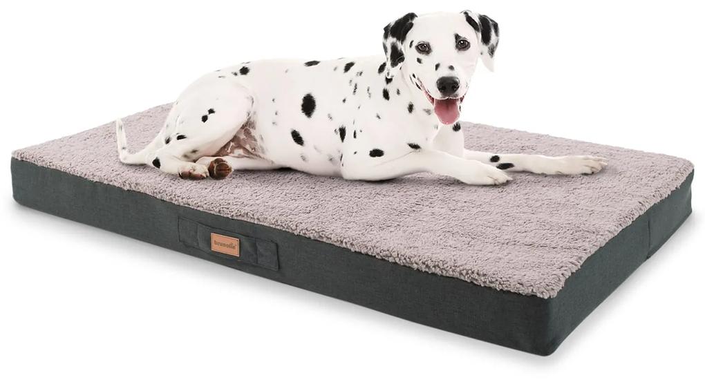 Balu, pat pentru câine, pernă pentru câine, lavabil, ortopedic, antiderapant, spumă cu memorie, dimensiunea XL (120 × 10 × 72 cm)
