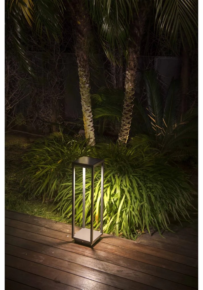 Stalp LED solar iluminat exterior cu senzor de miscare IP54 SAURA
