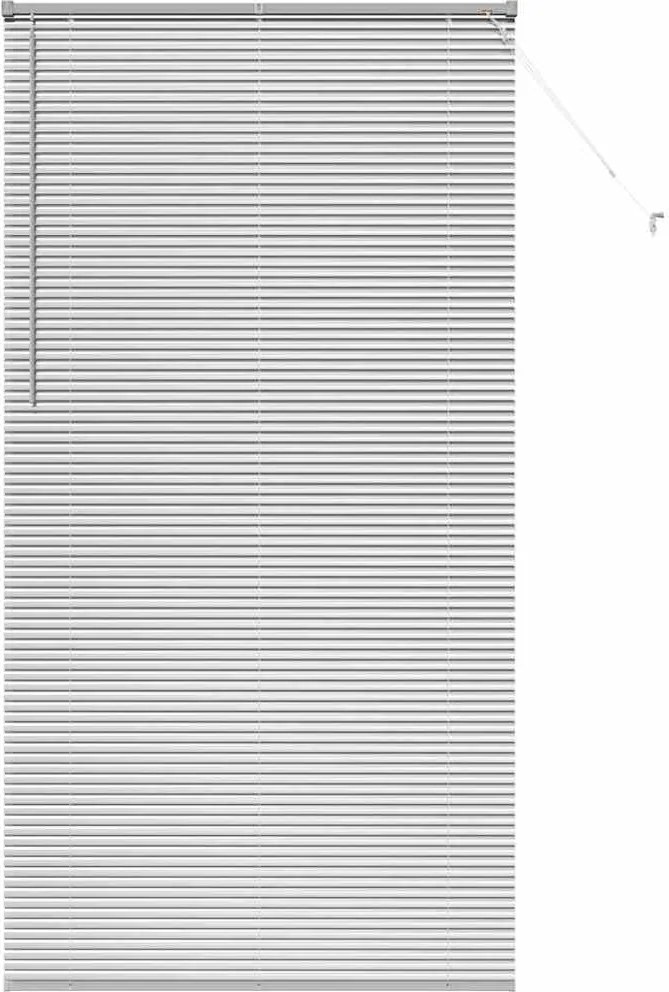 vidaXL Jaluzele venetiene Manual Argintiu 220 x 120 cm Aluminiu