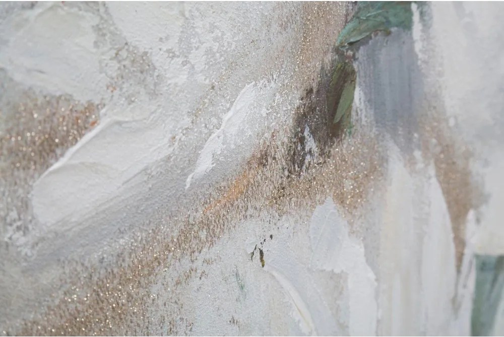 Tablou pictat manual 80x100 cm Flower – Mauro Ferretti