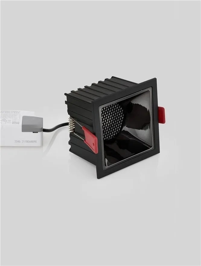 Spot incastrabil LED 13W 3000K Helio negru
