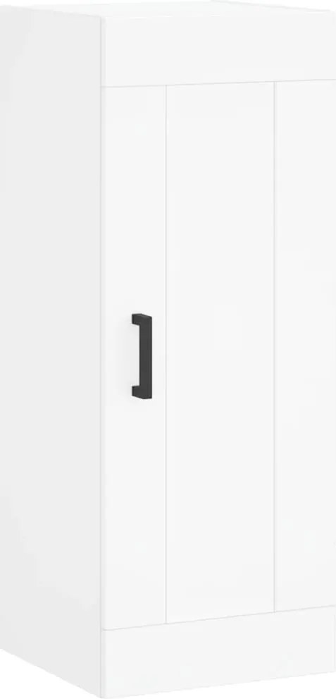 vidaXL Dulap de perete, alb, 34,5x34x90 cm, lemn prelucrat