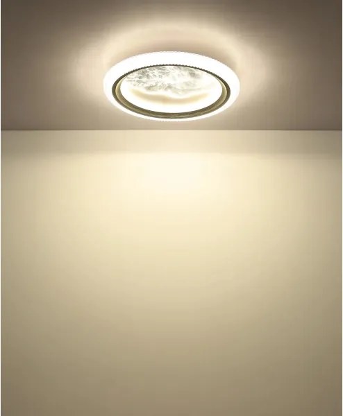 Globo 48494-28 - Plafonieră LED ODESSA, 28W, 230V, Ø 39,5 cm, argintie