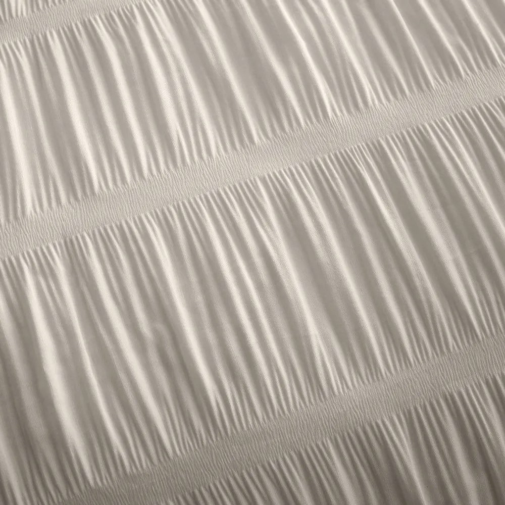 Lenjerie bej pentru pat dublu 200x200 cm Seersucker - Catherine Lansfield