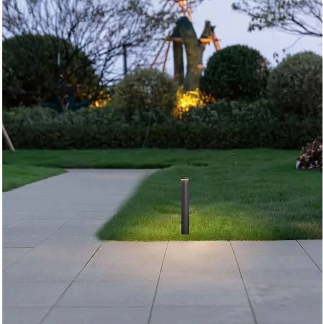 Stalp de exterior LED 3000K, IP65 BAST H-45cm gri inchis