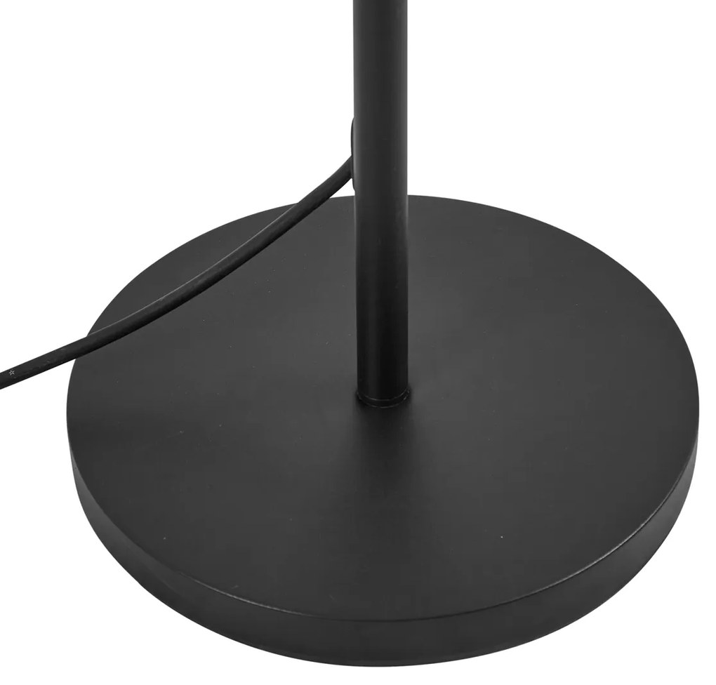 Lampă de podea de exterior neagră cu abajur portocaliu din frânghie IP44 - Virginia Jayla