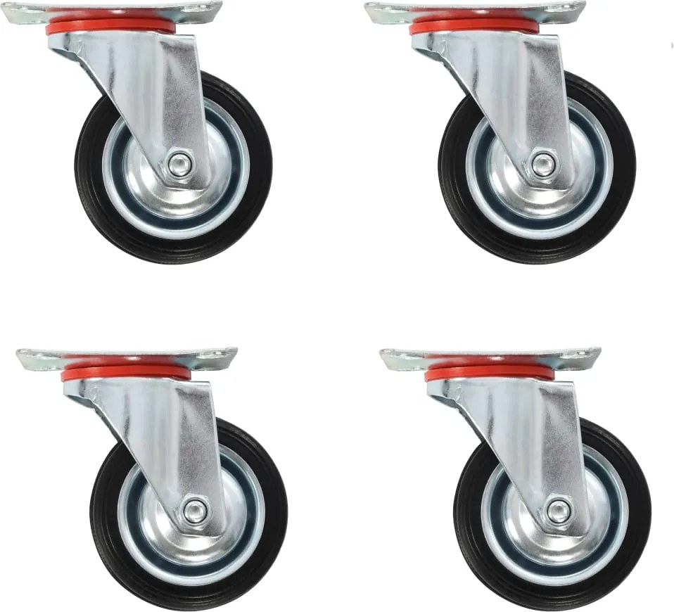 vidaXL Roți pivotante, 4 buc., 75 mm