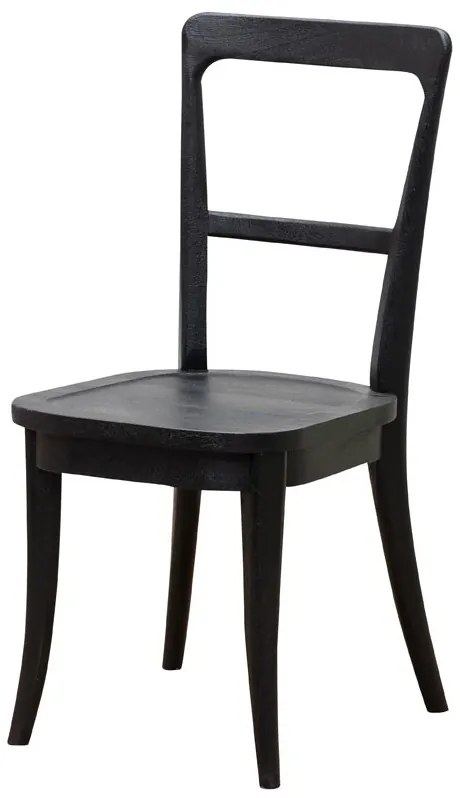 Scaun dining negru din lemn de mango Clive