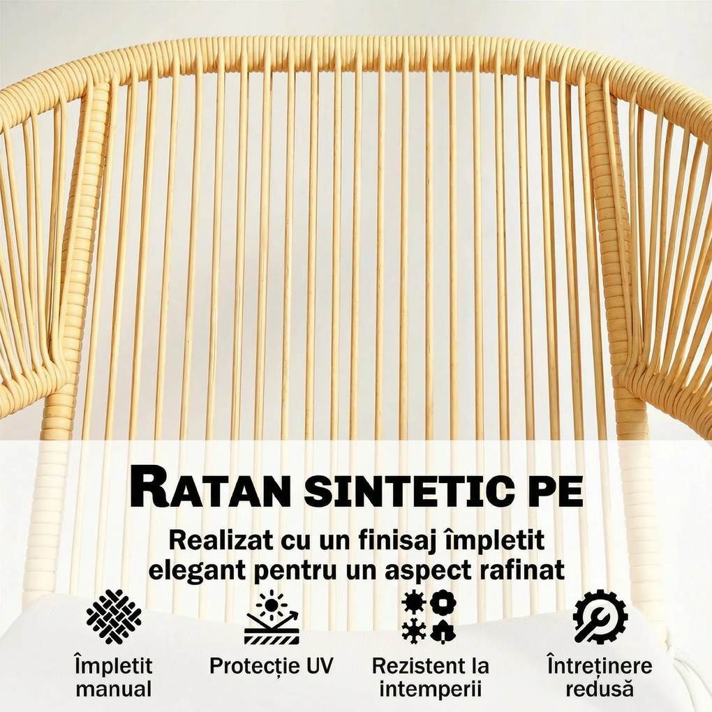 Outsunny bistro mobilier ratan polyrattan | Aosom Romania