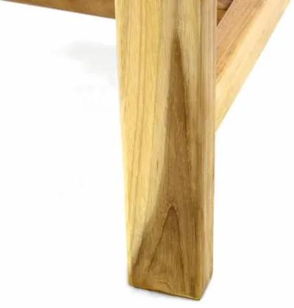 Masă de grădină din lemn de tec DIVERO - 120/170 cm