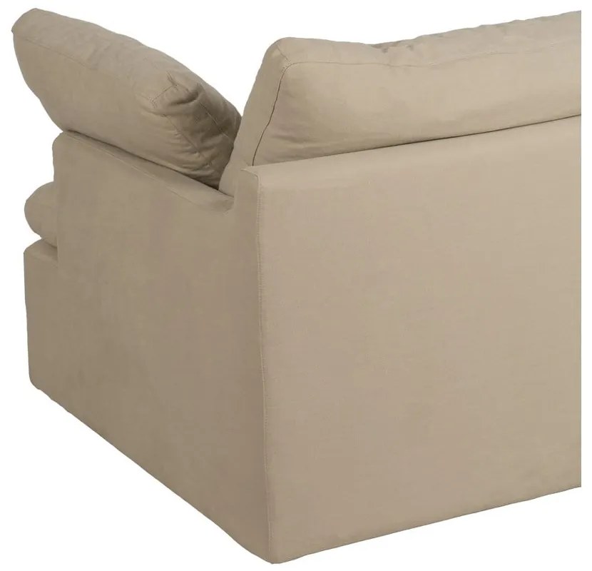 Canapea bej cu tapițerie din in 180 cm – Ixia