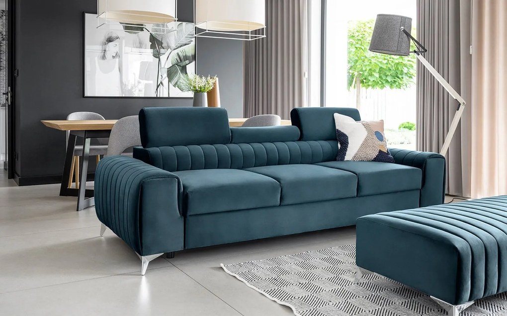 Canapea lemn masiv Lisbon Extensibilă 260x97cm Personalizabilă - Monolith 79