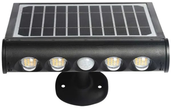 LED lampă solară de perete cu senzor, 8W, 3,7V, IP65, 6000K, 4000 mAh