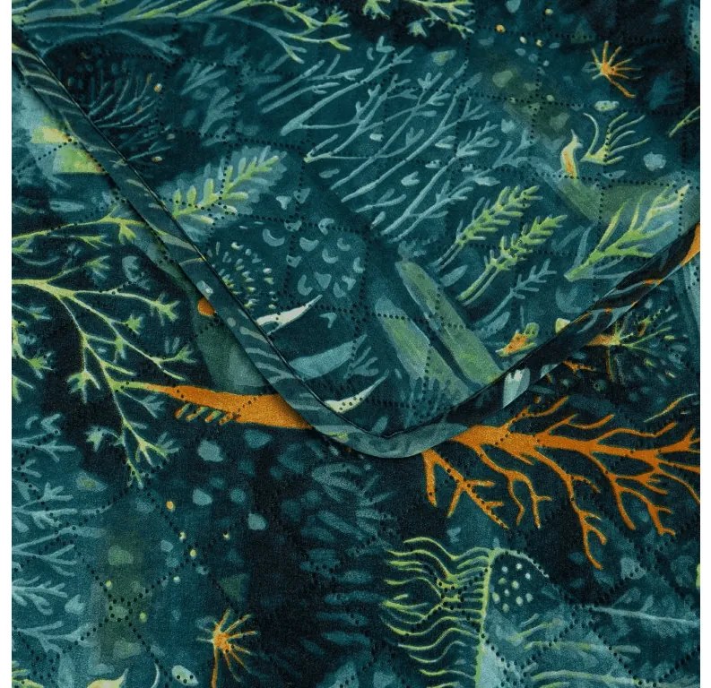 Cuvertura de pat cu model NEON FOREST, colorata Dimensiune: 220 x 240 cm