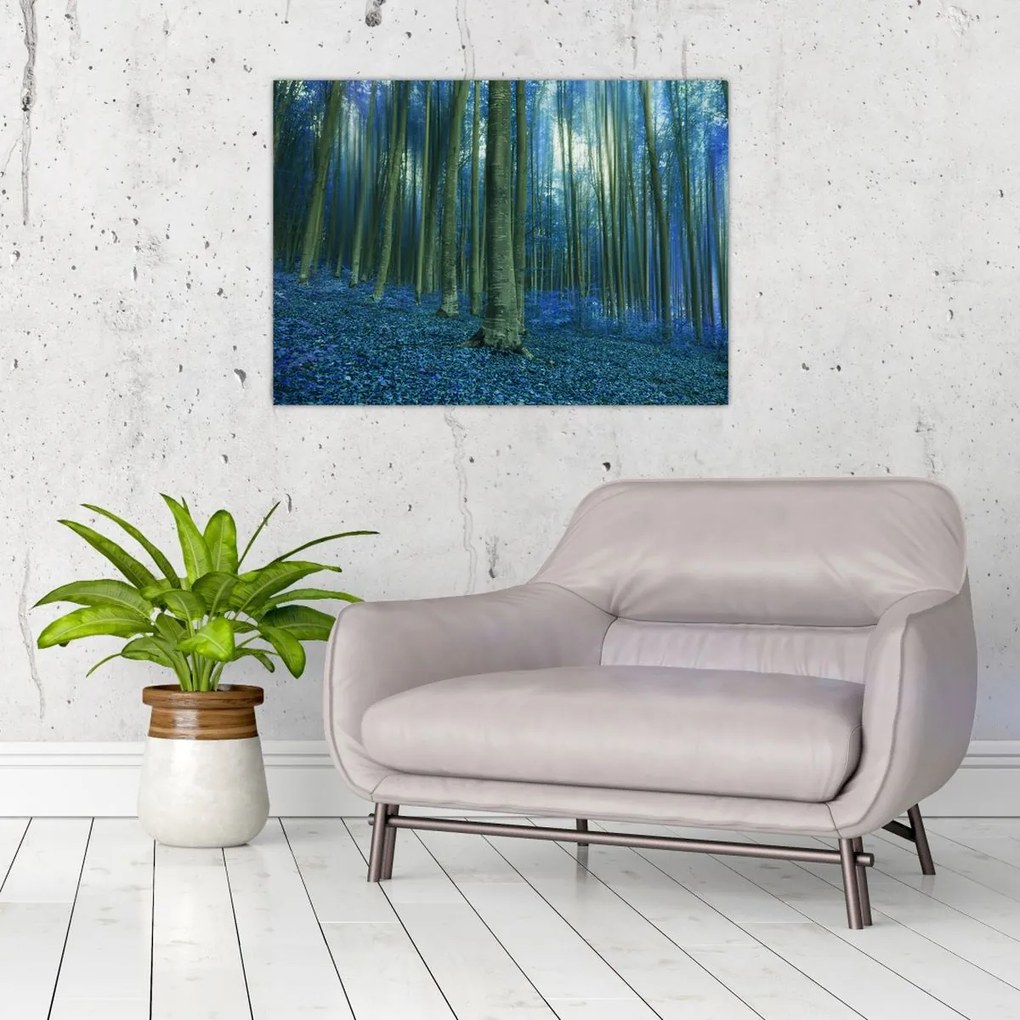 Tablou - Pădure albastră (70x50 cm)