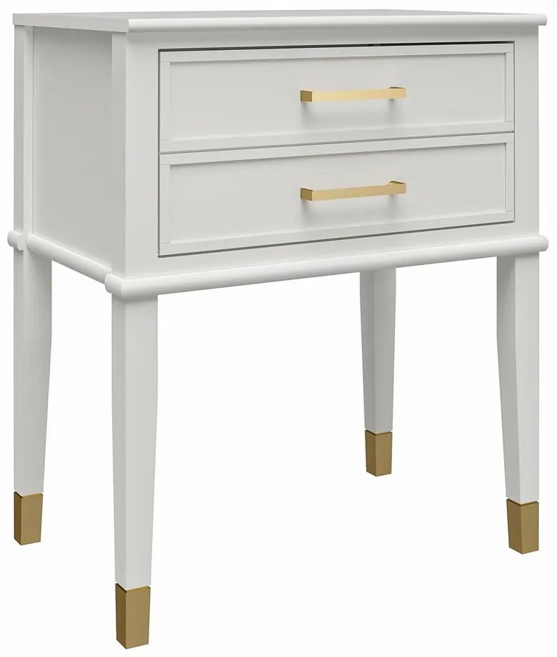 Noptieră albă Westerleigh – CosmoLiving by Cosmopolitan