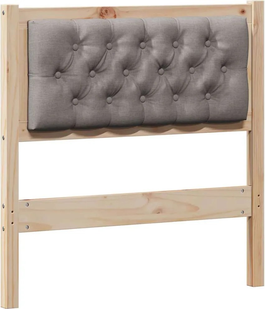 vidaXL Tăblie cap Altele Maroniu și taupe 80 cm Lemn masiv de pin