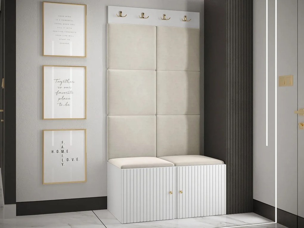 Mobilier hol Tewarota Slim IV (Alb + Bej) . 1104844