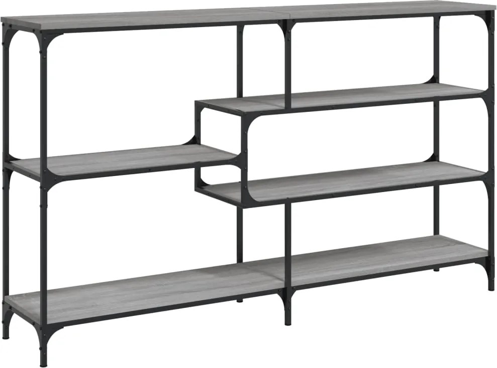 vidaXL Măsuță consolă, gri sonoma, 160x32x95 cm, lemn prelucrat